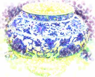 illustration,material,free,landscape,picture,painting,color pencil,crayon,drawing,Antique China, Ceramic ware, I am bright, Masami, The history
