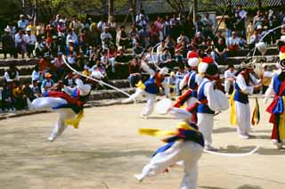 Foto, materiell, befreit, Landschaft, Bild, hat Foto auf Lager,Koreanischer Tanz 2, Tradition, Tanz, , 