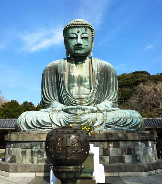 photo,material,free,landscape,picture,stock photo,Creative Commons,Kamakura great statue of Buddha, , , Soong style, Buddhism sculpture