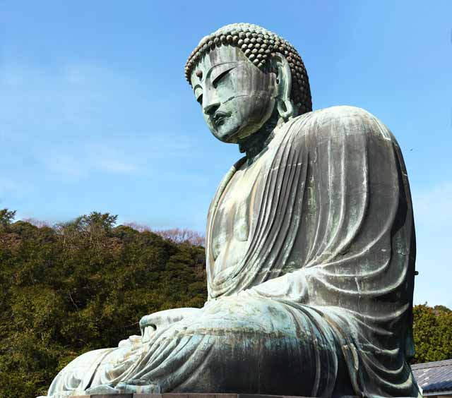 foto,tela,gratis,paisaje,fotografa,idea,Grande estatua de Kamakura de Buddha, , , Estilo de Soong, Escultura de Buddhism