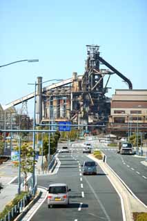 foto,tela,gratis,paisaje,fotografa,idea,El pueblo del alto horno, Una rea industrial, Pala a motor, Hierro de cerdo, Hoja de acero