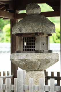 Foto, materiell, befreit, Landschaft, Bild, hat Foto auf Lager,Der Taima-Tempel japanischer ltester Steinlaternenkorb, Chaitya, Steingartenlaterne, Prinzessinnenleutnant allgemeine Legende, steinigen Sie Laterne