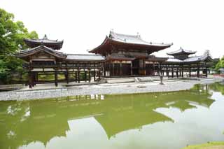 fotografia, material, livra, ajardine, imagine, proveja fotografia,Byodo-em Templo templo de fnix chins, herana mundial, F de Jodo, Pessimismo devido  convico no tero e ltima fase de Budismo, Um Amitabha imagem sedentria