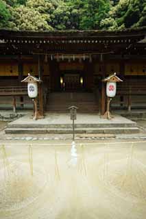 photo,material,free,landscape,picture,stock photo,Creative Commons,It is a Shinto shrine front shrine in Uji, Purge sand, Shinto, ceremonial sandpile, spirit-dwelling object