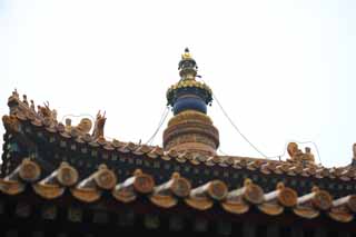 photo, la matire, libre, amnage, dcrivez, photo de la rserve,Une tour de Temple Yonghe, Tibet, chane, Argent, Chaitya