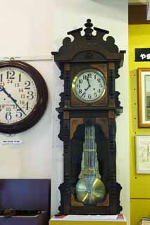 photo,material,free,landscape,picture,stock photo,Creative Commons,An old clock, clock, pendulum, clockface, needle