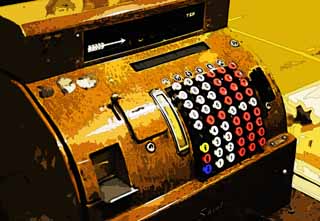 Illust, materieel, vrij, landschap, schilderstuk, schilderstuk, kleuren potlood, crayon, werkje,Een register, Computer, De geschiedenis, Knop, Administratie