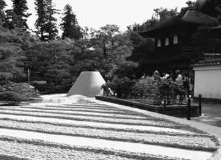 fotografia, materiale, libero il panorama, dipinga, fotografia di scorta,Tumulo di sabbia, Ginkakuji, giardino, , 