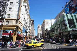 foto,tela,gratis,paisaje,fotografa,idea,De acuerdo con San Francisco, Turismo, Tranva, Edificio, Hilera de casas a lo largo de una calle de ciudad