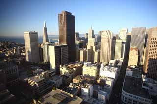 Foto, materiell, befreit, Landschaft, Bild, hat Foto auf Lager,Die Gebudegruppe von San Francisco, Hochhaus, Im Stadtzentrum, Wohngebiet, Neigung