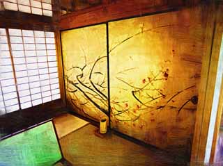 ,,, ,,,   , ,.  

 Kairaku-en    Yoshifumi,  fusuma.,   ., ., 