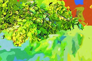 illust, materiale, libero panorama, ritratto dipinto, matita di colore disegna a pastello, disegnando,Una zecca, negozio vegetale, zecca, Herb, Vegetali