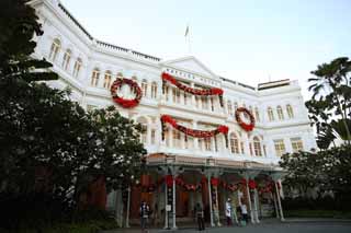 fotografia, materiale, libero il panorama, dipinga, fotografia di scorta,Mette in palio albergo, albergo coloniale, stile coloniale, Fionda di Singapore, Albergo di Singapore