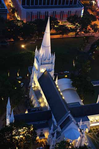 photo,material,free,landscape,picture,stock photo,Creative Commons,Cent Andrews sanctuary, Christianity, Gothic architecture, white wall, spire