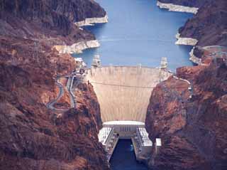 photo,material,free,landscape,picture,stock photo,Creative Commons,Hoover Dam, dam, lake, , 