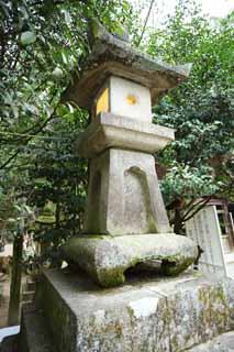 Foto, materieel, vrij, landschap, schilderstuk, bevoorraden foto,Ishigami belangrijk heiligdom stenige lantaarn, De Japanese Chronicle van Japanneren, Beschrijving van volk geschiedenis, Stenige lantaarn, Maak