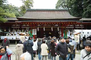 Foto, materiell, befreit, Landschaft, Bild, hat Foto auf Lager,Ishigami bedeutender Schreinfrontschrein, Die japanische Chronik von Japan, Beschreibung der Volksgeschichte, hlzernes Gebude, Ich werde in roten gemalt