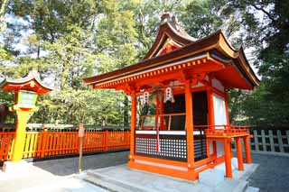 Foto, materieel, vrij, landschap, schilderstuk, bevoorraden foto,Fushimiinari deskundige jester, Nieuw bezoek van Jaar naar een Shinto heiligdom, Ik word in rood geschilderd, Inari, Vos