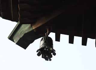 photo,material,free,landscape,picture,stock photo,Creative Commons,Tofuku-ji Temple wind-bell, Chaitya, bell, roof, wind-bell