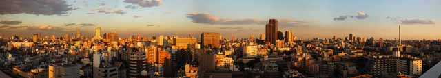 photo,material,free,landscape,picture,stock photo,Creative Commons,Tokyo of the dusk, Roppongi Hills, building, Tokyo Tower, building