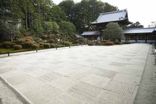 Foto, materiell, befreit, Landschaft, Bild, hat Foto auf Lager,Der Schreingarten von Tofuku-ji Temple-Grnder, Chaitya, Japanisch grtnert, Stein, trocknen Sie Landschaft japanischen Gartengarten