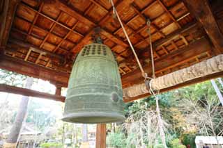 photo,material,free,landscape,picture,stock photo,Creative Commons,Daigo-ji Temple bell, Chaitya, Buddhist image, temple bell, bell tower