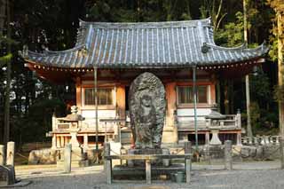 photo,material,free,landscape,picture,stock photo,Creative Commons,Daigo-ji Temple Fudodou, Chaitya, Goma, stone statue, An Acala image