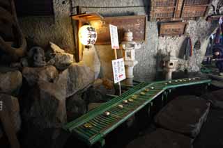 , , , , ,  .,Zeniarai-benten Shrine  - shrine, ladle, ,   -, -