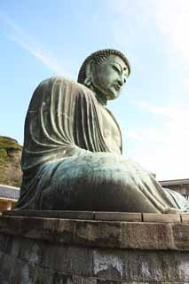 Foto, materiell, befreit, Landschaft, Bild, hat Foto auf Lager,Kamakura groe Statue von Buddha, , , Soong-Stil, Buddhismus-Skulptur