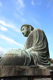 photo,material,free,landscape,picture,stock photo,Creative Commons,Kamakura great statue of Buddha, , , Soong style, Buddhism sculpture