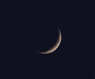 photo,material,free,landscape,picture,stock photo,Creative Commons,A crescent moon, crater, The surface of the moon, The moon, At dark