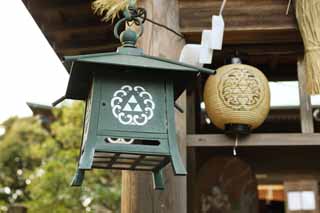 photo,material,free,landscape,picture,stock photo,Creative Commons,Eshima Shrine Okutsu shrine, garden lantern, lantern, , Shinto