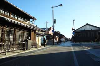 fotografia, materiale, libero il panorama, dipinga, fotografia di scorta,Inuyama, porta di graticcio, casa privata, Tradizione, lampione