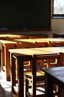 photo,material,free,landscape,picture,stock photo,Creative Commons,Meiji-mura Village Museum St. John cathedral , classroom, desk, Western-style building, Cultural heritage