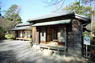 fotografia, material, livra, ajardine, imagine, proveja fotografia,Meiji-mura Aldeia Museu Ougai Mori / Soseki Natsume casa, construindo do Meiji, A ocidentalizao, Casa de Japons-estilo, Herana cultural