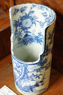 photo,material,free,landscape,picture,stock photo,Creative Commons,Meiji-mura Village Museum toilet stool, tool of the Meiji, The Westernization, Ceramics, Cultural heritage