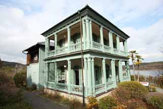 foto,tela,gratis,paisaje,fotografa,idea,Occidental casa de Yamate, Kobe del museo de pueblo de Meiji - mura, Construccin del Meiji, La occidentalizacin, Edificio historia de vaqueros -style, Herencia cultural