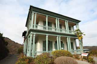 Foto, materiell, befreit, Landschaft, Bild, hat Foto auf Lager,Meiji-mura-Dorf Museum Yamate, Kobe Westerner-Haus, das Bauen vom Meiji, Die Verwestlichung, West-Stilgebude, Kulturelles Erbe