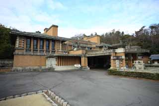 photo,material,free,landscape,picture,stock photo,Creative Commons,The Meiji-mura Village Museum Imperial Hotel center entrance, building of the Meiji, The Westernization, Western-style building, Cultural heritage