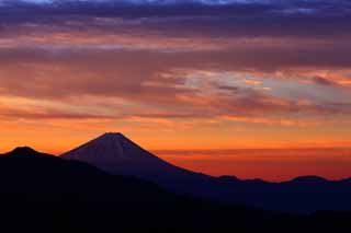 Foto, materiell, befreit, Landschaft, Bild, hat Foto auf Lager,Der Morgen von Mt. Fuji, Mt. Fuji, Die Morgenglut, Wolke, Farbe