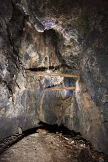 fotografia, materiale, libero il panorama, dipinga, fotografia di scorta,Tunnel di Ohkubo dell'Iwami-argento-mio, La galleria, vena, Un deposito eterno, Somo