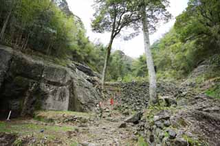 Foto, materiell, befreit, Landschaft, Bild, hat Foto auf Lager,Ein arsenhaltiges Rattengift von Iwami-Silber-Grubendorfspur, Treppe, berreste, Die Galerie, Somo