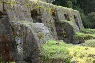 Foto, materiell, befreit, Landschaft, Bild, hat Foto auf Lager,Arsenhaltiges Rattengift von Iwami-Silber-Gruben-Shimizudani-Laboratorium Spur, Ishigaki, Verfeinerung, meins, Fukuishi deponiert