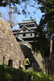 foto,tela,gratis,paisaje,fotografa,idea,La torre de castillo de castillo de Matsue - jo, Pino, Cimentacin con pilotes - piedras, Castillo, Ishigaki