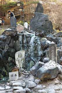 photo, la matire, libre, amnage, dcrivez, photo de la rserve,Une berge du Kusatsu source chaude  l'ouest, Acala, source chaude, Bouddhisme, Service bouddhiste pour les enfants chous