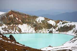 foto,tela,gratis,paisaje,fotografa,idea,(capseq). Tetera de Shirane, Volcn, Cielo azul, Nieve, Roca de Bave